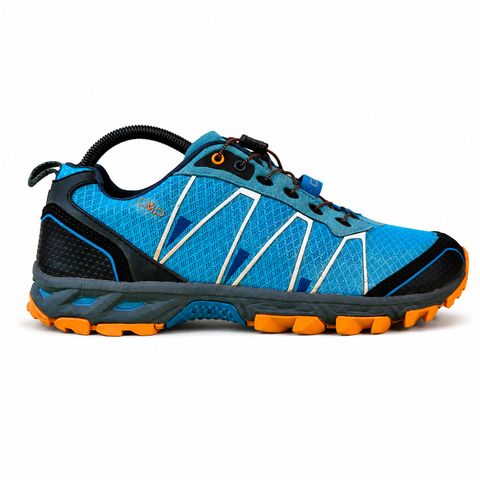 CMP Altak Men's Blue Trekking Shoes with Orange Inserts