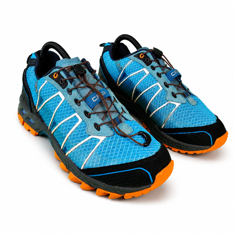 CMP Altak Men's Blue Trekking Shoes with Orange Inserts