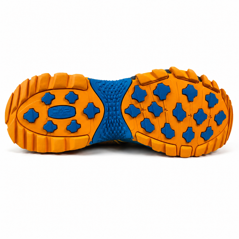 CMP Altak Men's Blue Trekking Shoes with Orange Inserts